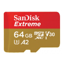 MEMORIA MICRO-SD 64 GB. CLASS10 U3 SANDISK EXTREME