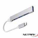 HUB USB TYPE C 3xUSB2.0 1xUSB3.0 NETMAK NM-AC09