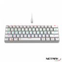 TECLADO MECANICO NETMAK NM-DOMINATE WHITE