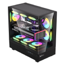 GABINETE FORMULA V CRYSTAL Z8 COSMIC BLACK 6 FANS FRGB