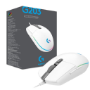 MOUSE LOGITECH GAMING G203 WHITE