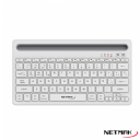 TECLADO BLUETOOTH NETMAK NM-KB650W RECARGABLE BLANCO