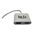 ADAPTADOR USB-C A HDMI/VGA Y USB-C PD INT.CO KQ-018