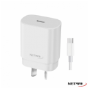 CARGADOR 220V USB-C NETMAK NM-CP2 30W C/CABLE