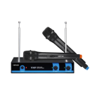 MICROFONOS INALAMBRICOS C/BASE PACK X2 NETMAK NM-MC25