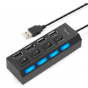 HUB USB 2.0 4 PUERTOS NETMAK NM-AC08