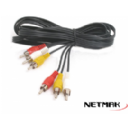 CABLE 3xRCA a 3xRCA 3M NETMAK NM-C33