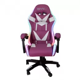 SILLA GAMER SYX GC-S02 PW PURPURA/BLANCO RGB