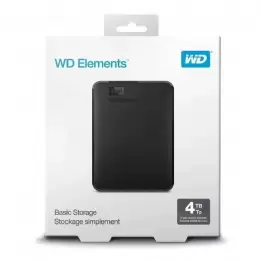 HDD PORTABLE USB 3.0 4 TB. WESTERN DIGITAL ELEMENTS