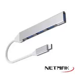HUB USB TYPE C 3xUSB2.0 1xUSB3.0 NETMAK NM-AC09