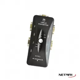 SWITCH KVM 4 PUERTOS USB NETMAK NM-KVM4