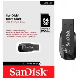 PEN DRIVE 64 GB. SANDISK ULTRA SHIFT