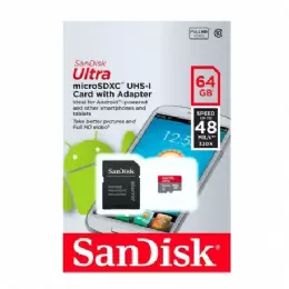 MEMORIA MICRO-SD 64 GB. SANDISK CLASS10