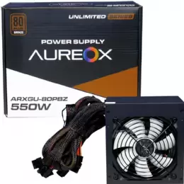 FUENTE ATX 550W AUREOX ARXGU-550W 80 PLUS BRONZE