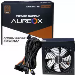 FUENTE ATX 650W AUREOX ARXGU-650W 80 PLUS BRONZE