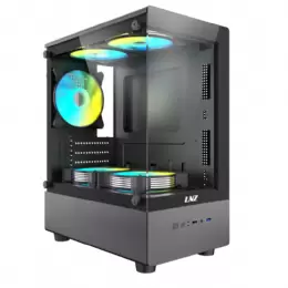 GABINETE LNZ P10 BLACK 5 FANS ARGB