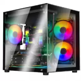 GABINETE SENTEY ZEUS BLACK 5 FANS ARGB