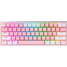 TECLADO REDRAGON K616-RGB FIZZ PRO PINK/WHITE