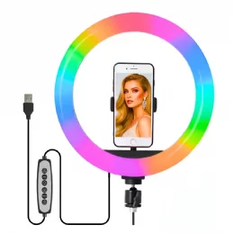 ARO DE LUZ LED RGB MJ26 26CM SIN TRIPODE