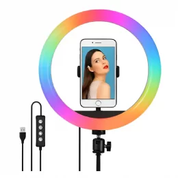 ARO DE LUZ LED RGB MJ30 30CM SIN TRIPODE