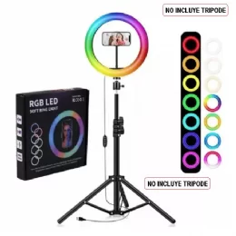 ARO DE LUZ LED RGB MJ36 36CM SIN TRIPODE
