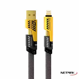 CABLE USB/USB-C/LIGHTNING 4-EN-1 NETMAK NM-123