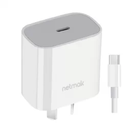CARGADOR 220V USB-C 20W NETMAK NM-CP8 C/CABLE
