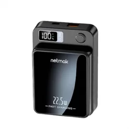 POWER BANK INALAMBRICO 10.000 MAH NETMAK NM-PB14 MAGNETICO