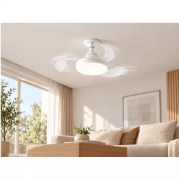 LAMPARA VENTILADOR RETRACTIL E27 NETMAK NM-VENT1