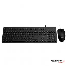 TECLADO Y MOUSE NETMAK NM-KB258 NEGRO