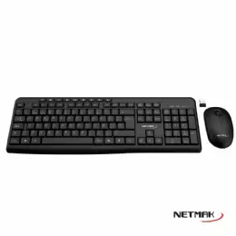TECLADO Y MOUSE WIRELESS NETMAK KB770