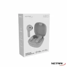 AURICULARES BLUETOOTH NETMAK NM-MIKO-W WHITE