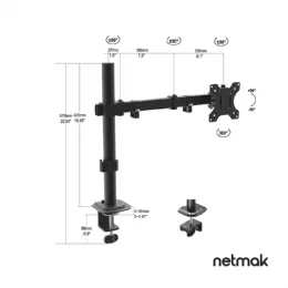 SOPORTE MONITOR NETMAK NM-ST17 DOBLE BRAZO