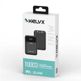 POWER BANK 10000 MAH KELYX USB-C/USB-A/LIGHTNING