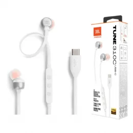 AURICULARES JBL T310C USB-C WHITE