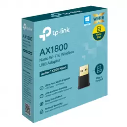PLACA DE RED WIFI USB TP-LINK ARCHER TX20U NANO AX1800