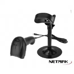 SCANNER CODIGO DE BARRAS C/PIE NETMAK NM-LC401S