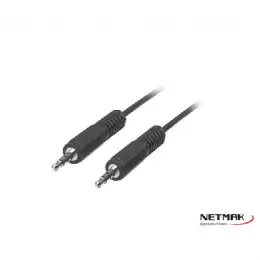 CABLE MINIPLUG 3.5MM M/M 1.5M NETMAK NM-C26