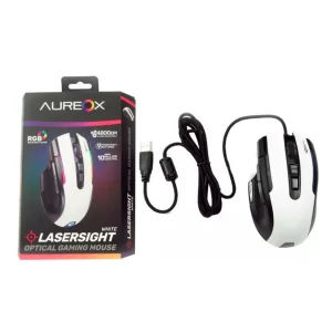 MOUSE AUREOX LASERSIGHT WHITE