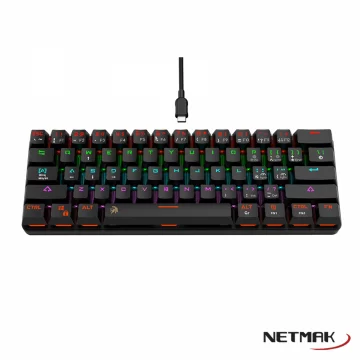 TECLADO MECANICO NETMAK NM-DOMINATE BLACK
