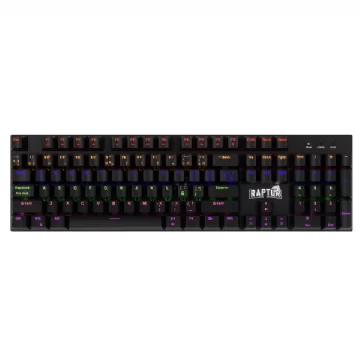 TECLADO RAPTOR FIRECLAW M104 RED OTEMU