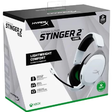 AURICULAR C/MIC HYPERX CLOUDX STINGER 2 CORE WHITE