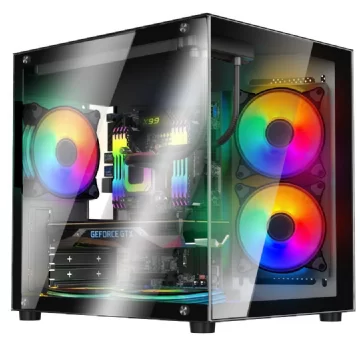 GABINETE SENTEY ZEUS BLACK 5 FANS ARGB