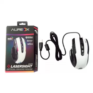 MOUSE AUREOX LASERSIGHT WHITE