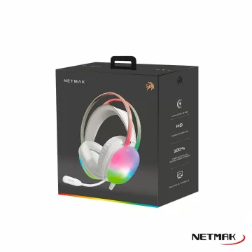 AURICULARES C/MIC NETMAK NM-N25-W WHITE