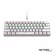 TECLADO MECANICO NETMAK NM-DOMINATE WHITE