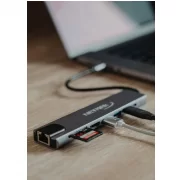 DOCK STATION USB-C NETMAK NM-8EN1
