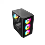GABINETE RAPTOR INFINITY GLASS TG RGB 4 FAN