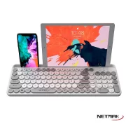 TECLADO BLUETOOTH NETMAK NM-KB380-W BLANCO