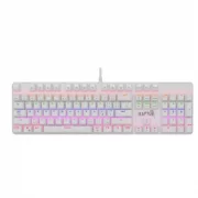 TECLADO RAPTOR FIRECLAW M104 RED WHITE